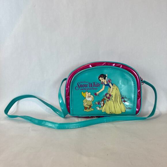 Vintage 90s Disney Pyramid Handbags Snow White and the Seven Dwarfs Kids Purse - Picture 2 of 12
